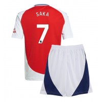 Fotbalové Dres Arsenal Bukayo Saka #7 Dětské Domácí 2024-25 Krátký Rukáv (+ trenýrky)